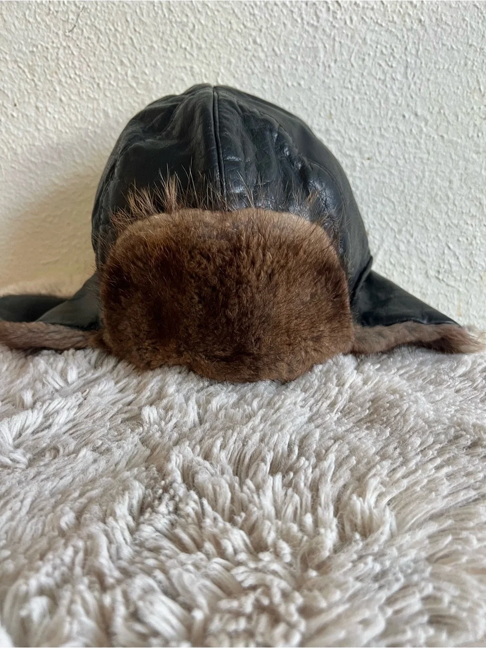 Vintage Natural Fur Trapper Hat – Unisex - Picture 3 of 8